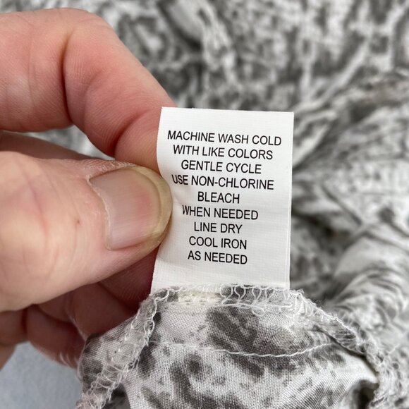 Blue Island Dress Womens Small Gray Snakeskin Fit & Flare Mini Ruffle Cover Up - Picture 7 of 11